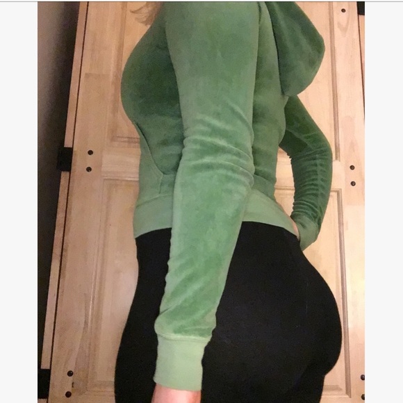 Green Juicy Couture Zip Up Jacket - Picture 5 of 5